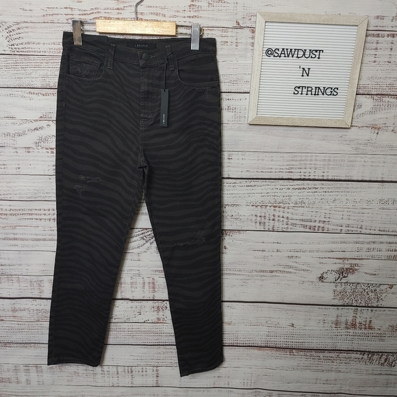 J Brand Ruby Hi Rise crop cigarette jeans 27 - Picture 2 of 12